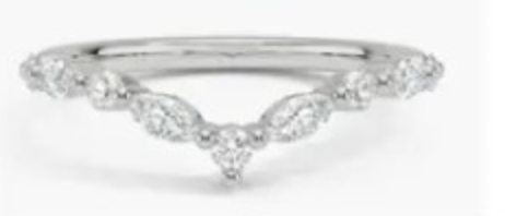 Chevron Diamond Band - bijou - Amberliss