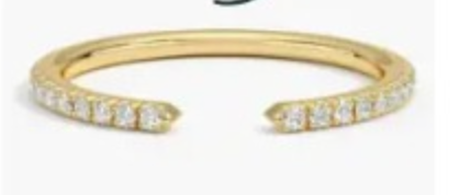 Open Diamond Band - bijou - Amberliss
