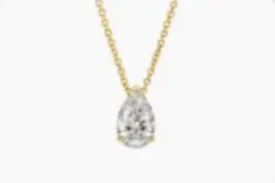 Pear Diamond Pendant - bijou - Amberliss