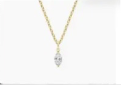 Marquise Diamond Pendant Necklace - bijou - Amberliss