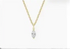 Marquise Diamond Pendant Necklace - bijou - Amberliss