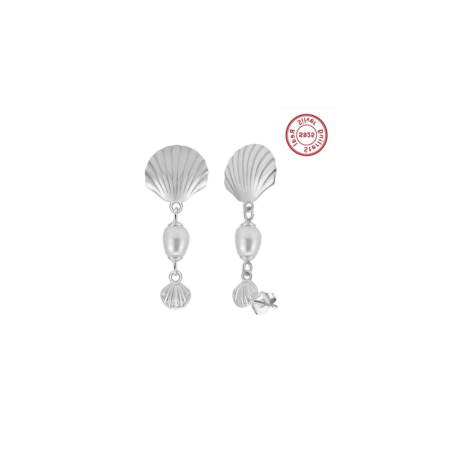 Amberliss Boucles d'oreilles perle d'eau douce GPE114 image 1