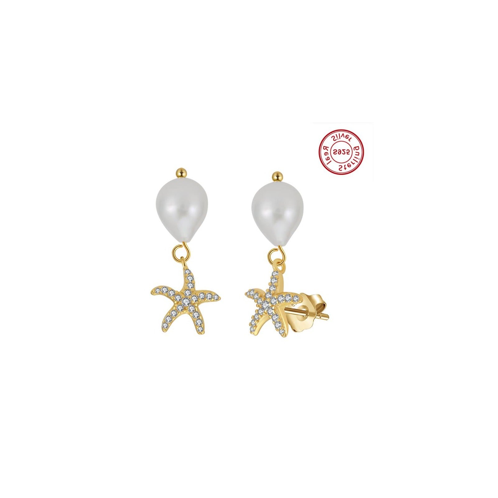Amberliss Boucles d'oreilles perle d'eau douce GPE119 image 2