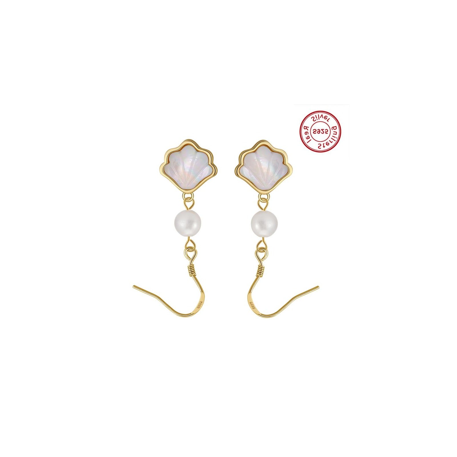 Amberliss Boucles d'oreilles perle d'eau douce GPE120 image 2
