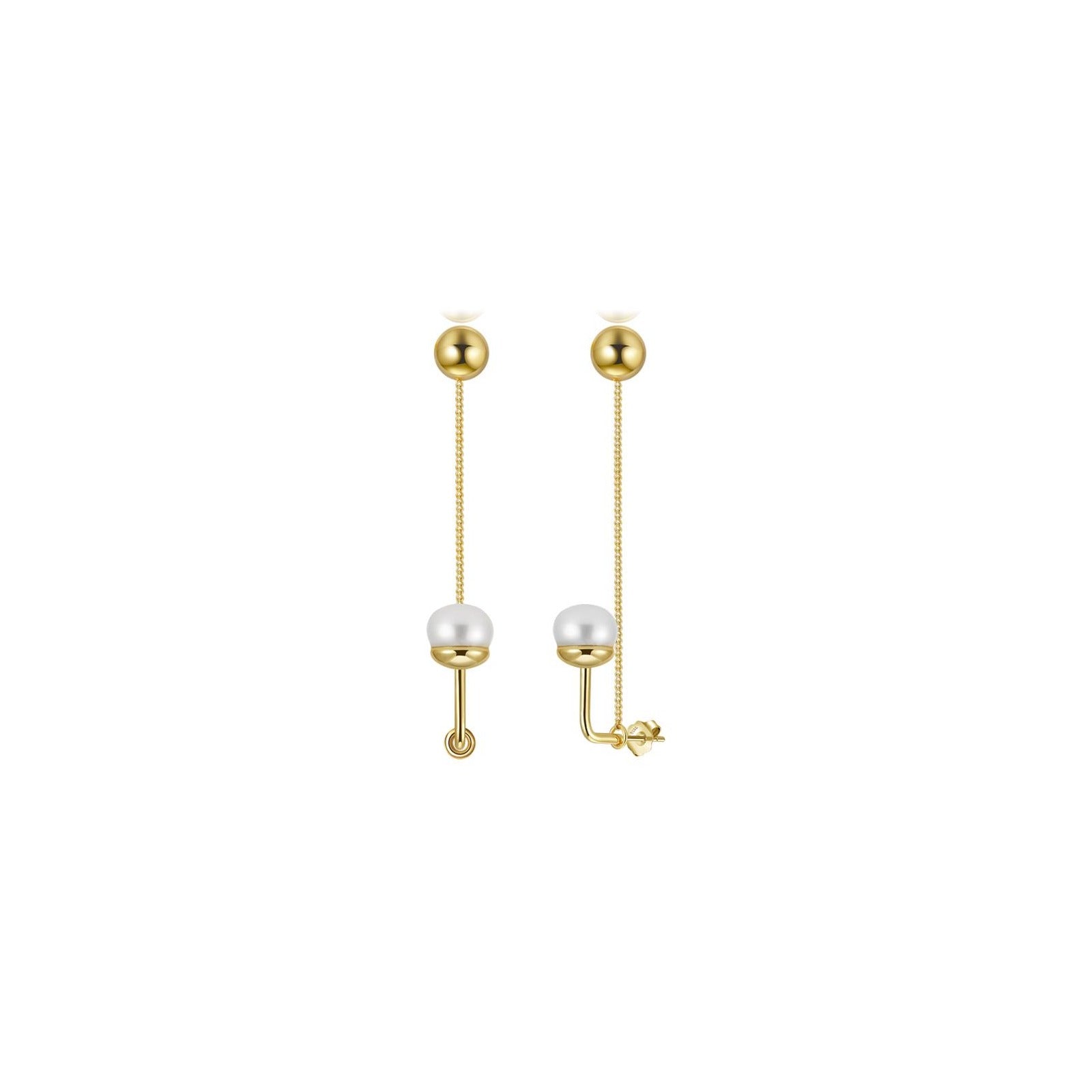 Amberliss Boucles d'oreilles perle d'eau douce GPE124 image 1