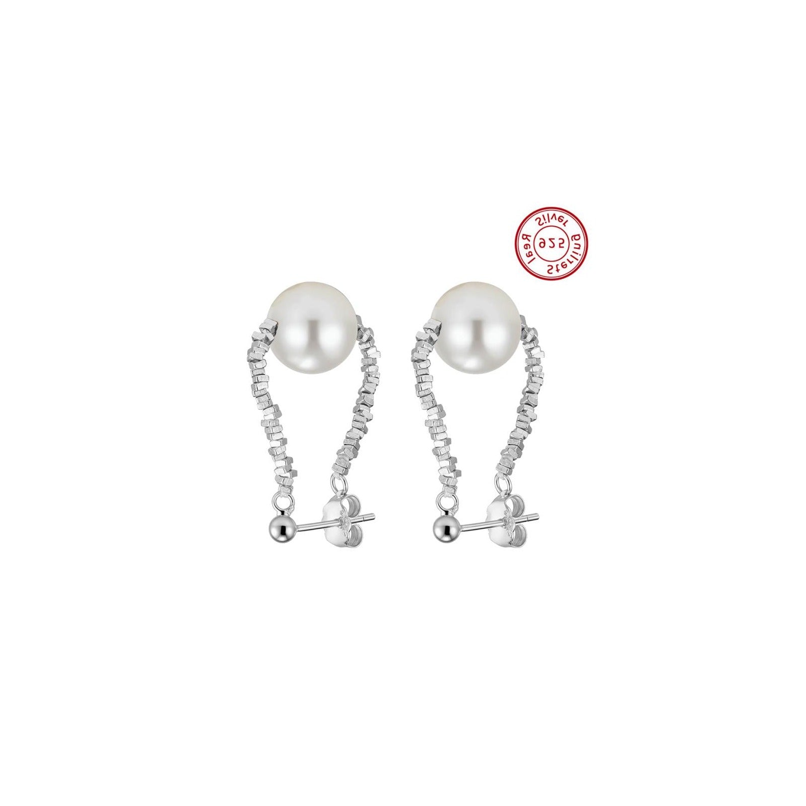 Amberliss Boucles d'oreilles perle d'eau douce PSE07 image 1