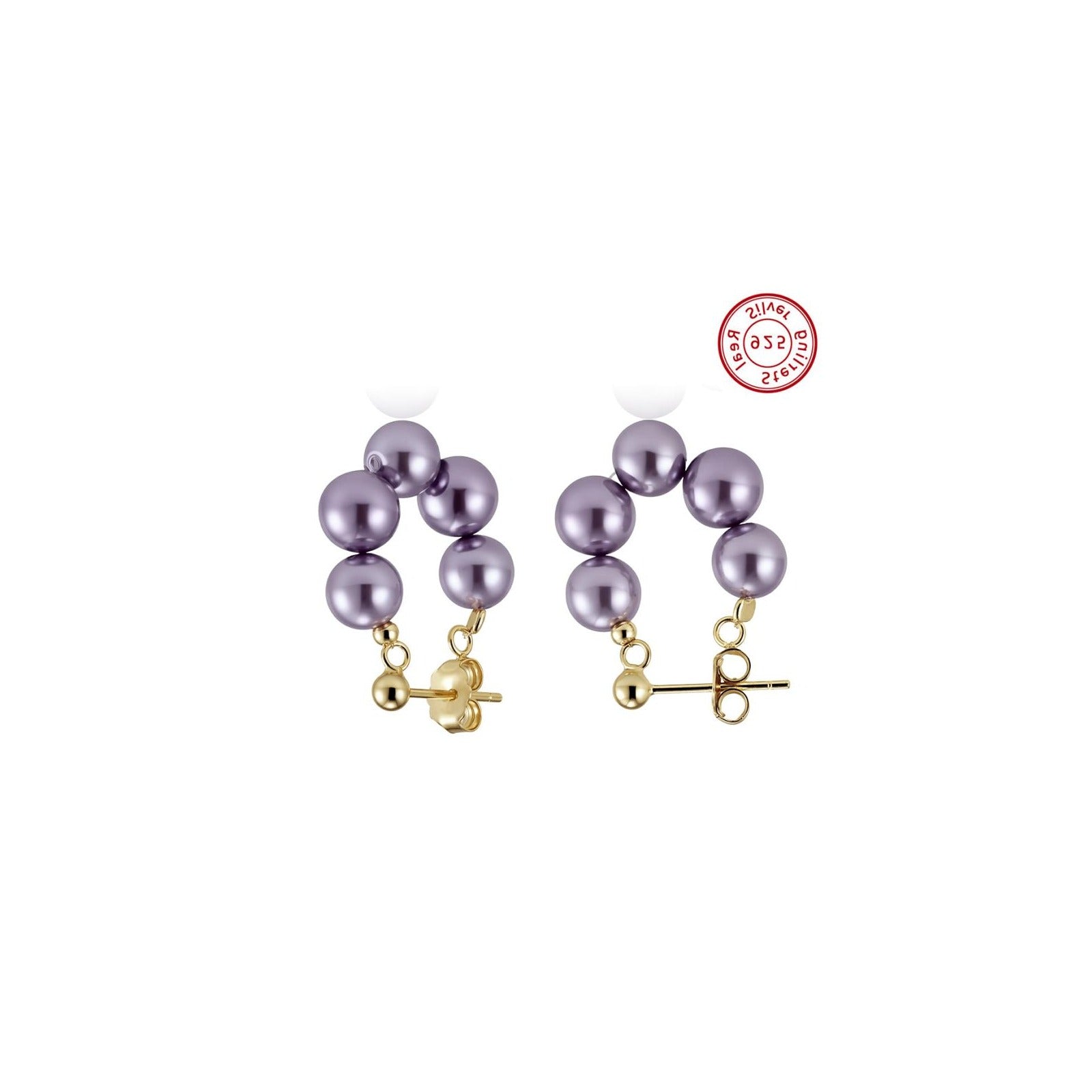 Amberliss Boucles d'oreilles perle d'eau douce PSE08 image 1