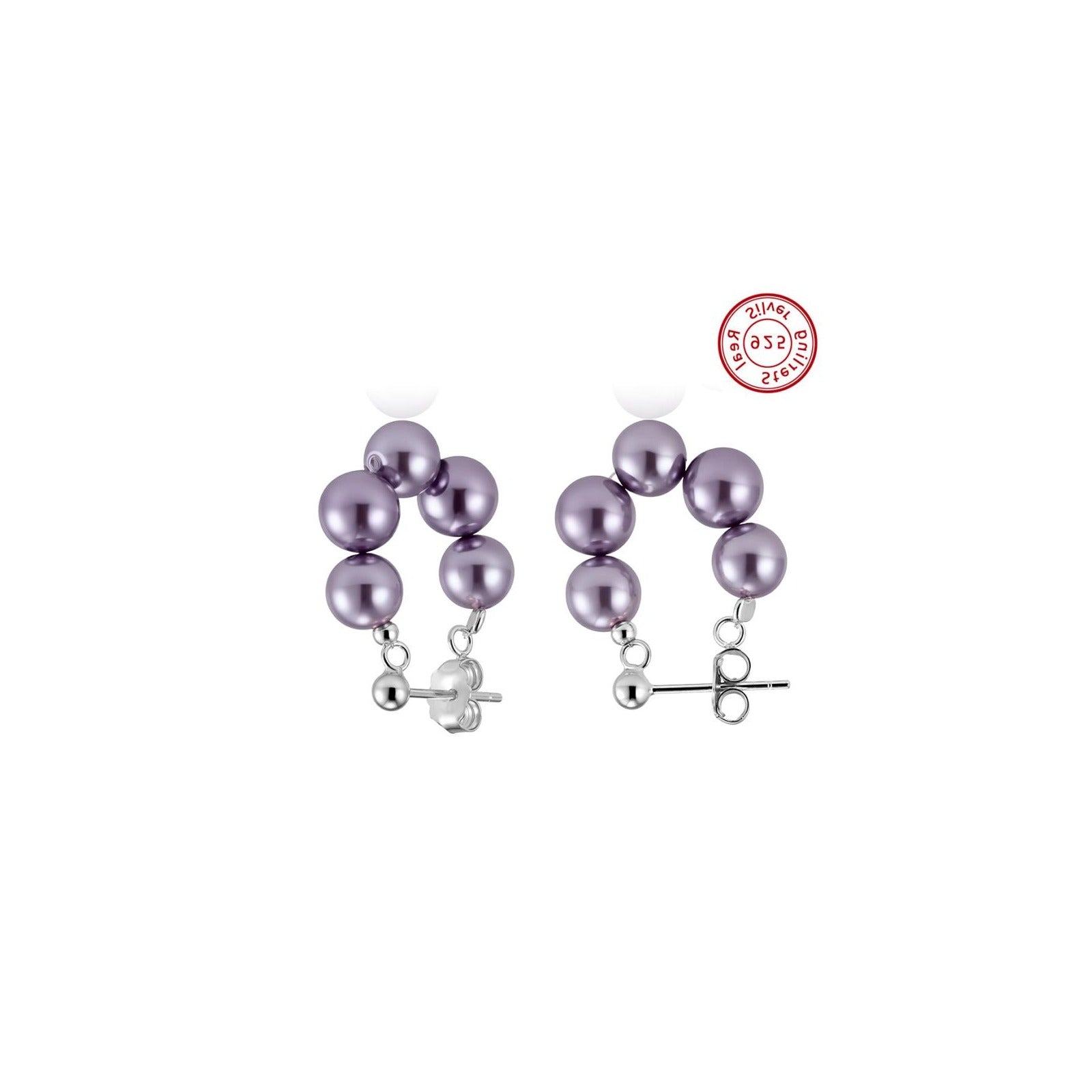 Amberliss Boucles d'oreilles perle d'eau douce PSE08 image 2