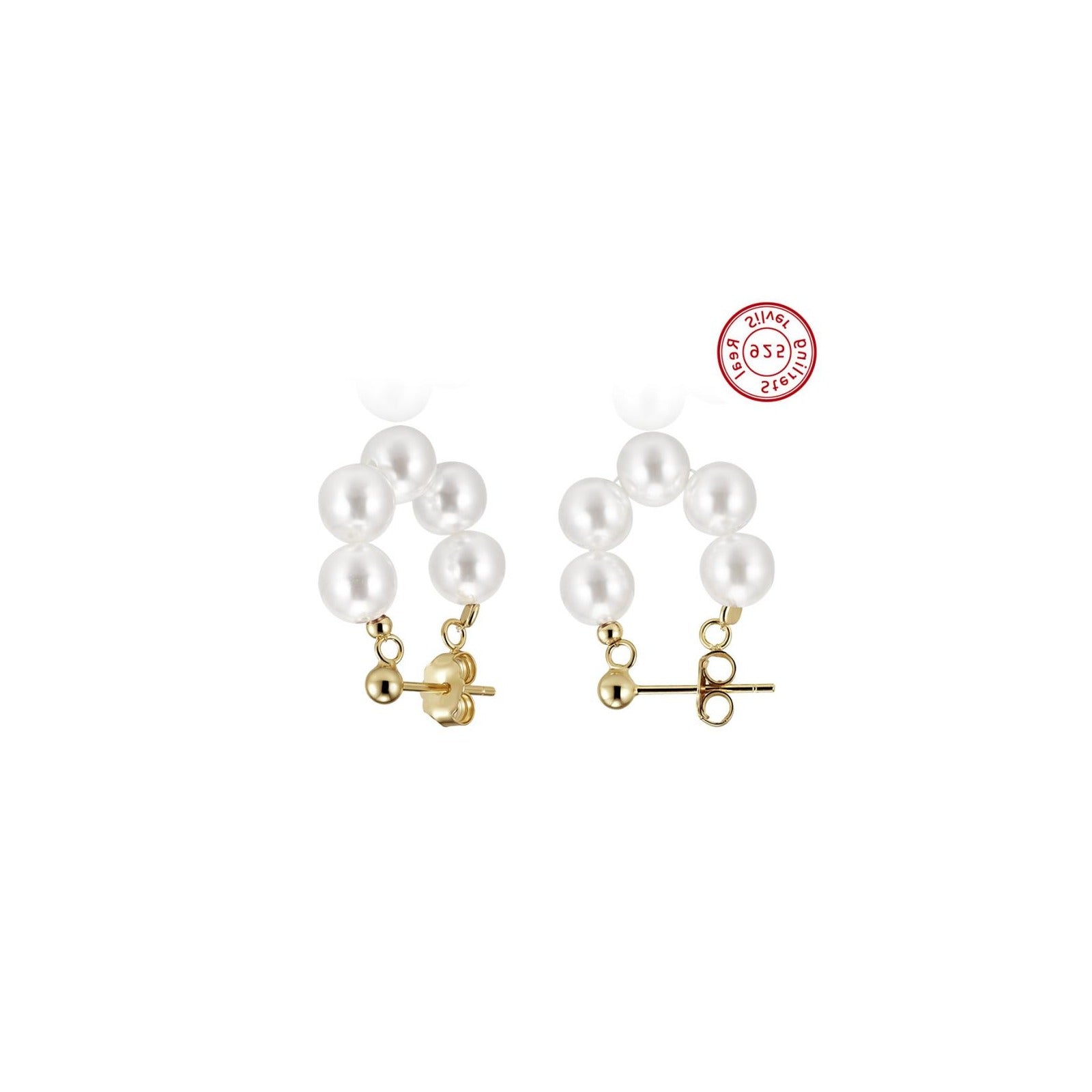 Amberliss Boucles d'oreilles perle d'eau douce PSE08 image 3