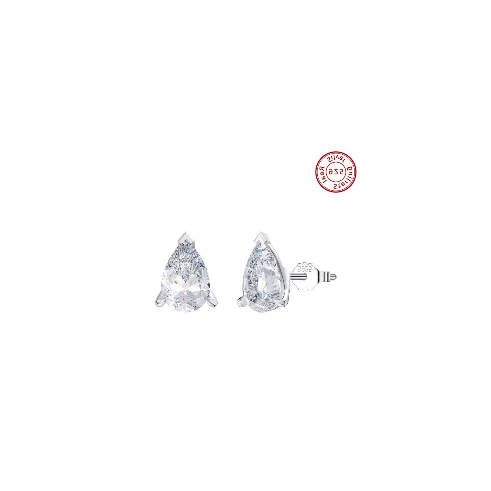 Amberliss Boucles d'oreilles moissanite SMOE01 image 3