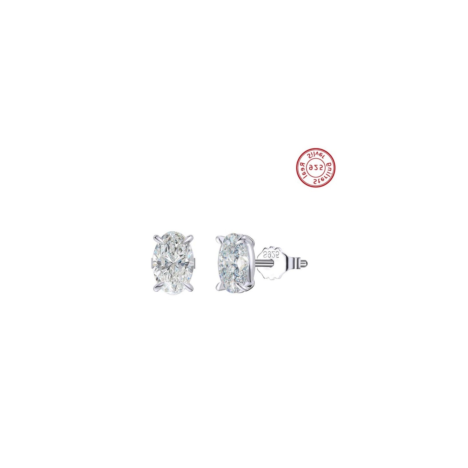 Amberliss Boucles d'oreilles moissanite SMOE02 image 2
