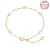 Bracelet freshwater pearl sterling silver GPB08 - bracelet - sterling silver - freshwater pearl - Amberliss