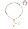 Bracelet freshwater pearl sterling silver GPB09 - bracelet - sterling silver - freshwater pearl - Amberliss