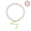 Bracelet freshwater pearl sterling silver GPB10 - bracelet - sterling silver - freshwater pearl - Amberliss