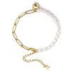 Bracelet freshwater pearl sterling silver GPB17 - bracelet - sterling silver - freshwater pearl - Amberliss