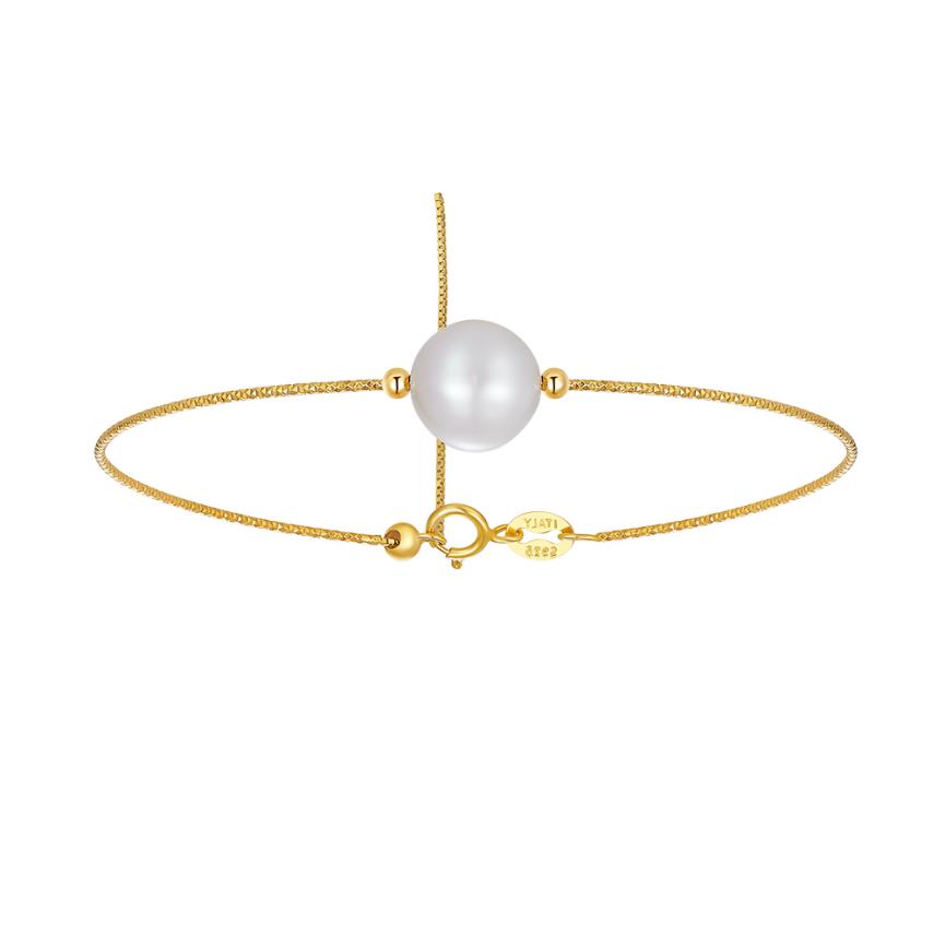 Bracelet freshwater pearl sterling silver GPB35 - bracelet - sterling silver - freshwater pearl - Amberliss