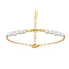Bracelet freshwater pearl sterling silver GPB37 - bracelet - sterling silver - freshwater pearl - Amberliss