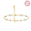 Bracelet freshwater pearl sterling silver GPB40 - bracelet - sterling silver - freshwater pearl - Amberliss