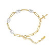 Bracelet sterling silver +Cultured Freshwater Pearl GPB53 - bracelet - sterling silver - freshwater pearl - Amberliss