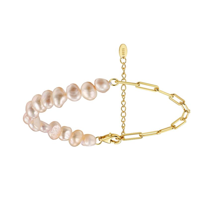 Bracelet sterling silver +Cultured Freshwater Pearl GPB57 - bracelet - sterling silver - freshwater pearl - Amberliss
