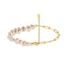 Bracelet sterling silver +Cultured Freshwater Pearl GPB57 - bracelet - sterling silver - freshwater pearl - Amberliss