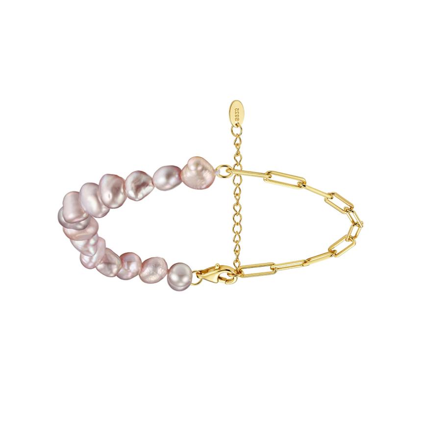 Bracelet sterling silver +Cultured Freshwater Pearl GPB58 - bracelet - sterling silver - freshwater pearl - Amberliss