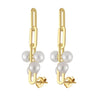 Earrings freshwater pearl sterling silver GPE102 - earrings - sterling silver - freshwater pearl - Amberliss