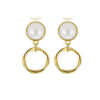 Earrings freshwater pearl sterling silver GPE121 - earrings - sterling silver - freshwater pearl - Amberliss