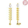 Earrings freshwater pearl sterling silver +Cultured Freshwater Pearl GPE125 - earrings - sterling silver - - Amberliss