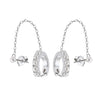 Earrings freshwater pearl sterling silver +Cultured Freshwater Pearl GPE129 - earrings - sterling silver - - Amberliss