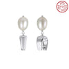 Earrings freshwater pearl sterling silver +Cultured Freshwater Pearl GPE130 - earrings - sterling silver - - Amberliss