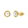 Earrings freshwater pearl sterling silver +Cultured Freshwater Pearl GPE134 - earrings - sterling silver - - Amberliss