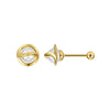 Earrings freshwater pearl sterling silver +Cultured Freshwater Pearl GPE136 - earrings - sterling silver - - Amberliss