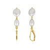 Earrings freshwater pearl sterling silver +Cultured Freshwater Pearl GPE138 - earrings - sterling silver - - Amberliss