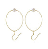 Earrings freshwater pearl sterling silver GPE23 - earrings - sterling silver - freshwater pearl - Amberliss