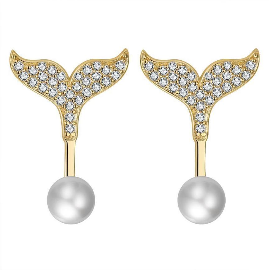 Earrings freshwater pearl sterling silver GPE34 - earrings - sterling silver - freshwater pearl - Amberliss