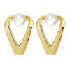 Earrings freshwater pearl sterling silver GPE35 - earrings - sterling silver - freshwater pearl - Amberliss