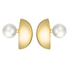 Earrings freshwater pearl sterling silver GPE48 - earrings - sterling silver - freshwater pearl - Amberliss