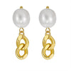 Earrings freshwater pearl sterling silver GPE53 - earrings - sterling silver - freshwater pearl - Amberliss