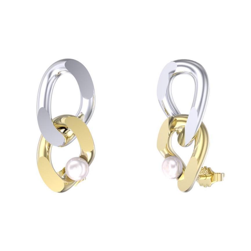 Earrings freshwater pearl sterling silver GPE55 - earrings - sterling silver - freshwater pearl - Amberliss
