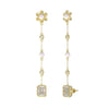 Earrings freshwater pearl sterling silver GPE57 - earrings - sterling silver - freshwater pearl - Amberliss
