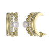 Earrings freshwater pearl sterling silver GPE61 - earrings - sterling silver - freshwater pearl - Amberliss
