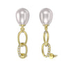 Earrings freshwater pearl sterling silver GPE67 - earrings - sterling silver - freshwater pearl - Amberliss