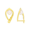 Earrings freshwater pearl sterling silver GPE68 - earrings - sterling silver - freshwater pearl - Amberliss