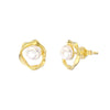 Earrings freshwater pearl sterling silver GPE74 - earrings - sterling silver - freshwater pearl - Amberliss