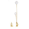 Earrings freshwater pearl sterling silver GPE85 - earrings - sterling silver - freshwater pearl - Amberliss