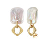 Earrings freshwater pearl sterling silver GPE91 - earrings - sterling silver - freshwater pearl - Amberliss