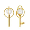 Earrings freshwater pearl sterling silver GPE93 - earrings - sterling silver - freshwater pearl - Amberliss