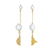 Earrings freshwater pearl sterling silver GPE95 - earrings - sterling silver - freshwater pearl - Amberliss