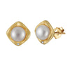 Earrings freshwater pearl sterling silver GPE99 - earrings - sterling silver - freshwater pearl - Amberliss